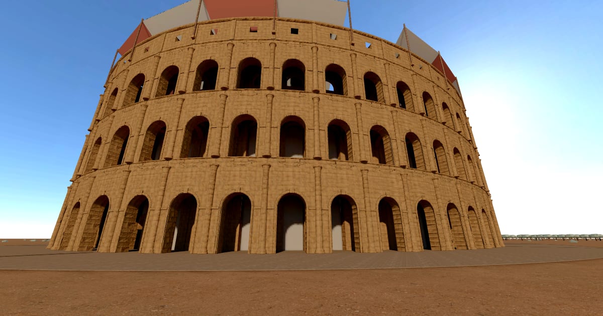 3D reconstruction of El Djem amphitheatre