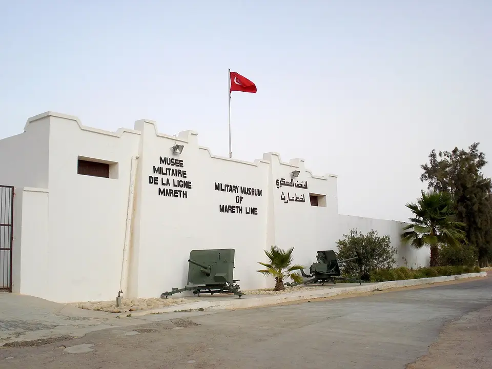 The Mareth Line: The Military Museum of the Mareth Line, near Gabès: the French defences of the south, fought over in March 1943.