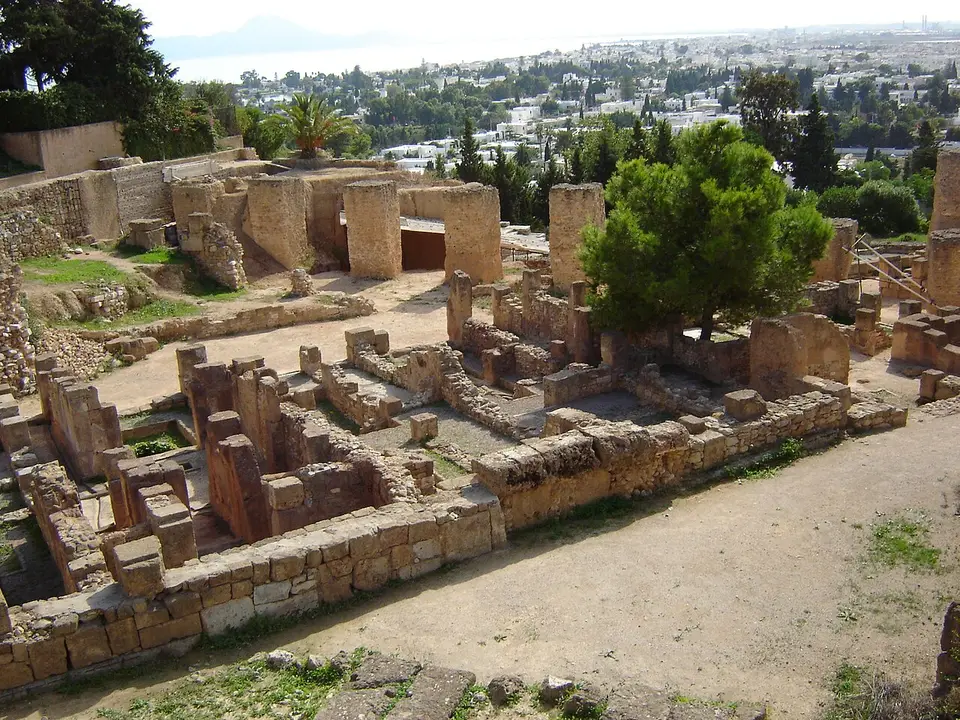 Ruins of the Punic quarter on Byrsa hill, Carthage