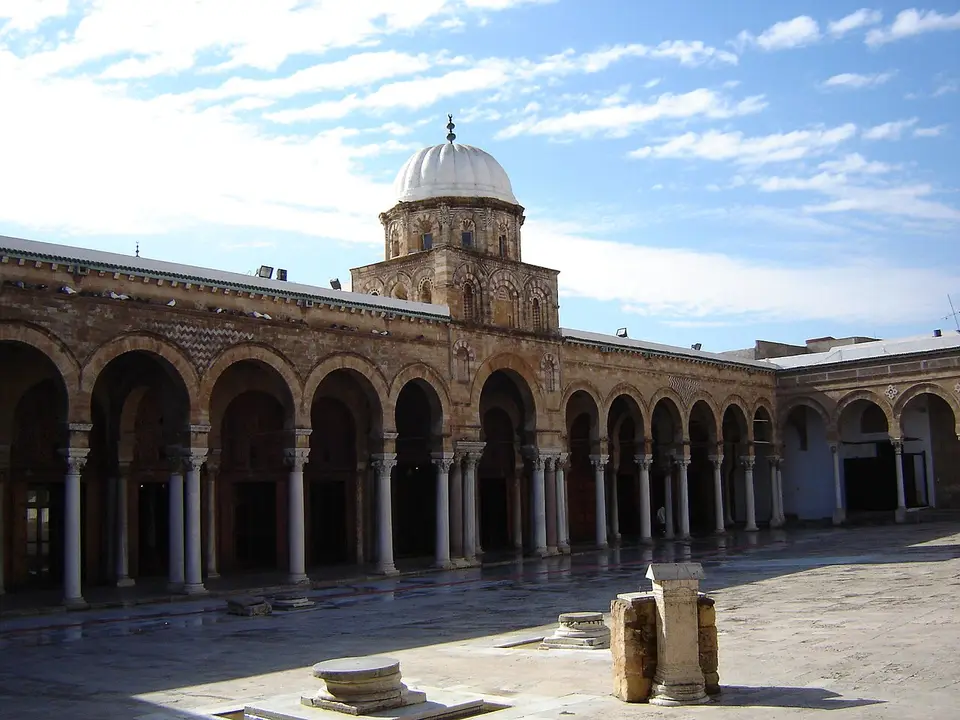 Courtyard of the Zitouna Mosque, Tunis