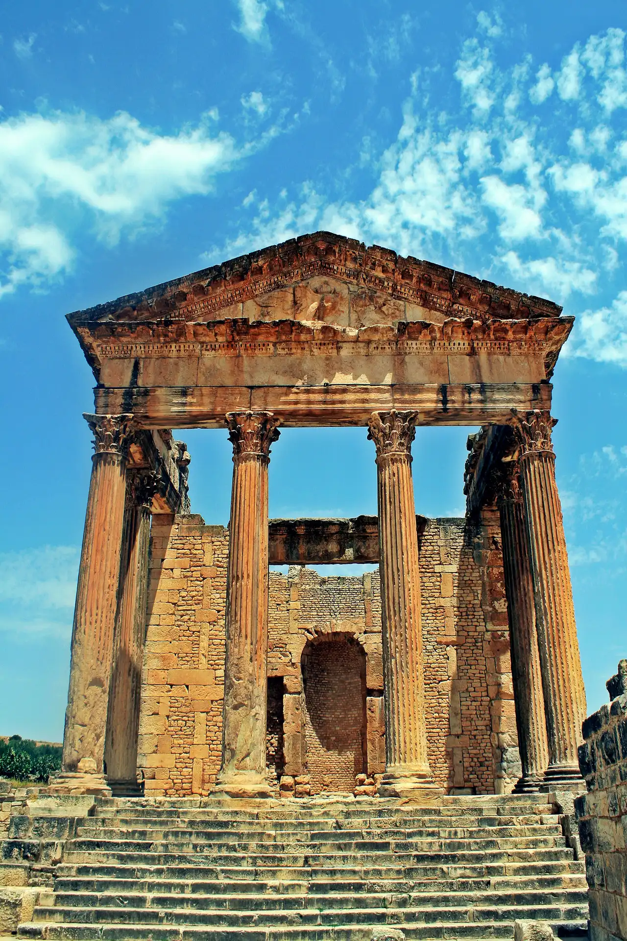 The Roman Capitol of Dougga (ancient Thugga), Tunisia